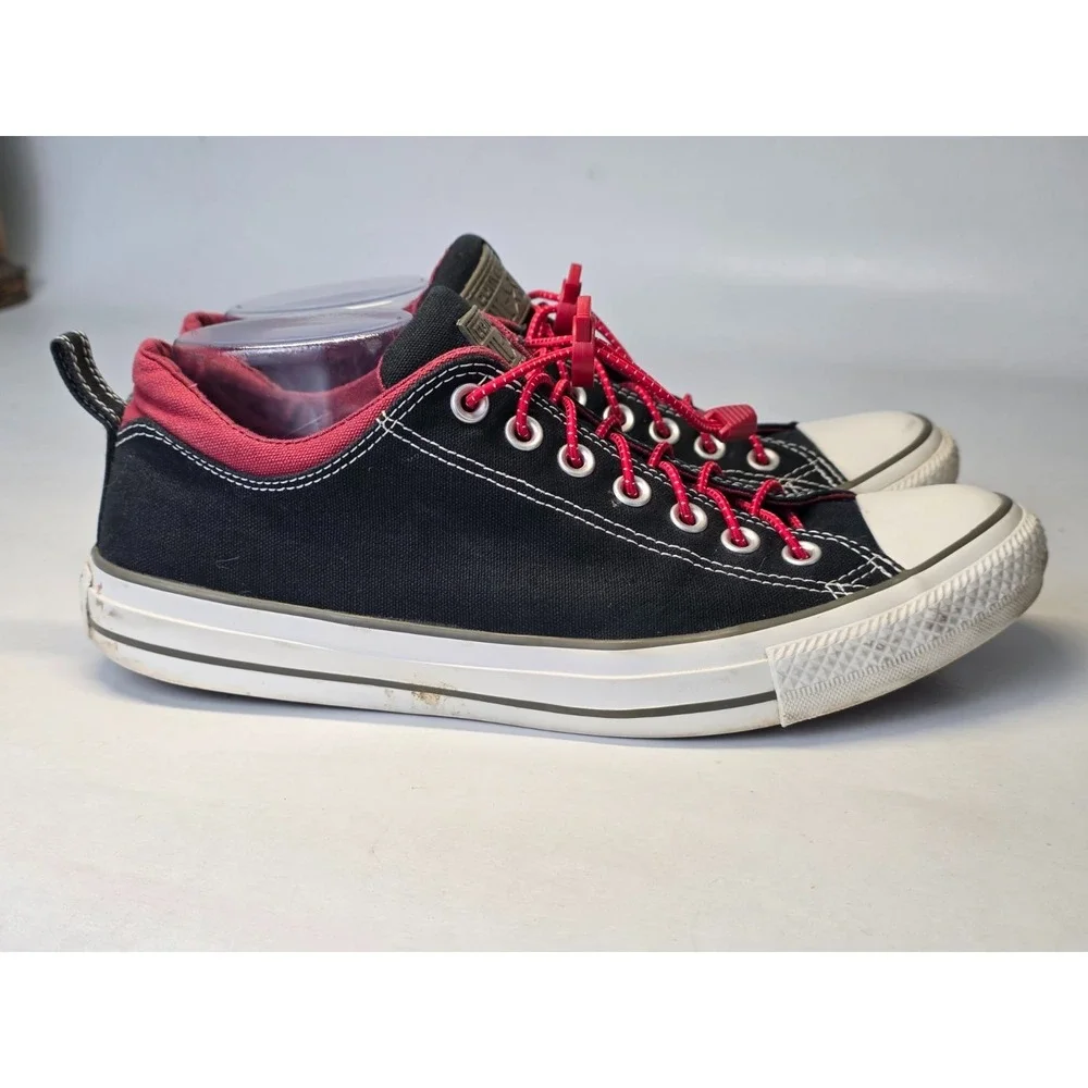 Converse All Star Men's Sneakers Size‎ 9 Women's 11 Black Red Trim Shoes 142291F - Picture 2 of 13